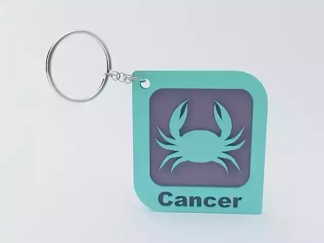 Cancer Zodiac keychain Model