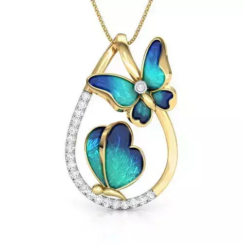 Duo Butterfly Pendant