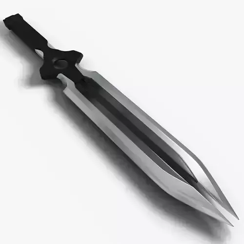 Darker than black dagger  Free 3D model