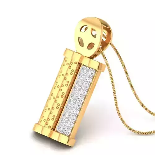 Golden Pendnat With Diamonds