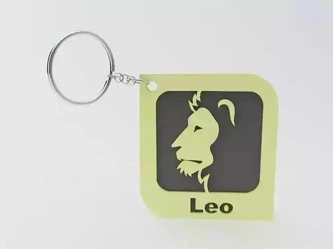Leo Zodiac Keychain Model