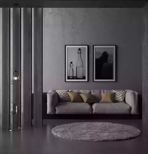 LIVING ROOM DESIGN 3D model