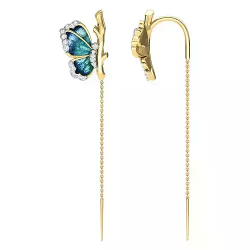 Dhaga Butterfly Earring