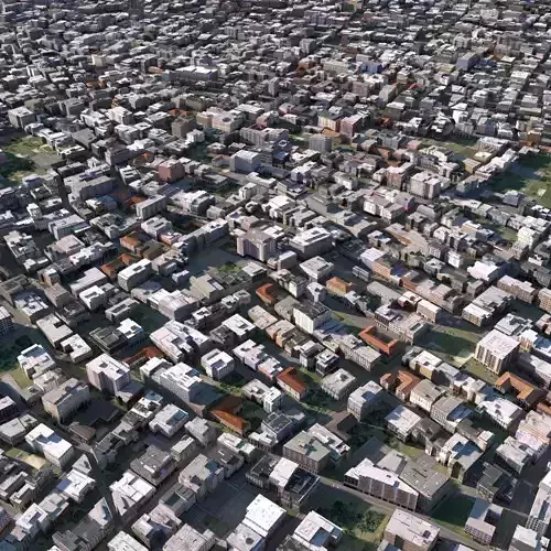 City 04 Low-poly 3D model