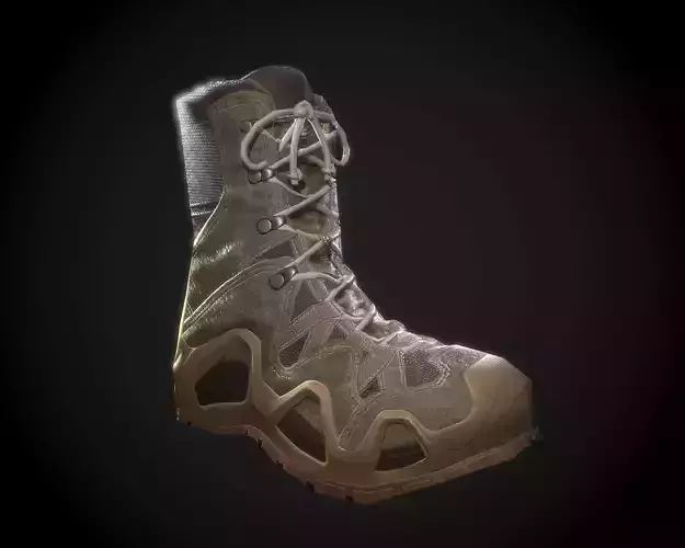 Military boots Standart Skin Low-poly 3D model