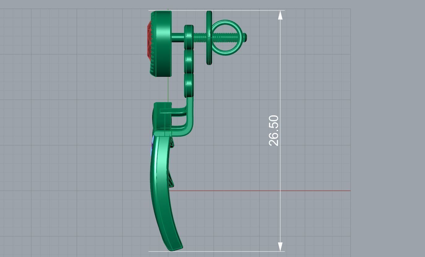 Petal and Pear Earring 3D print model_7