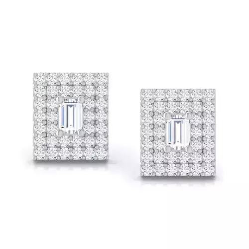 Square Sparkle Earring