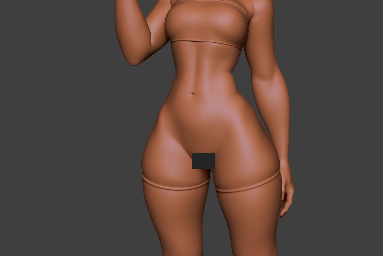 Woman Gun 2 3D print model_16