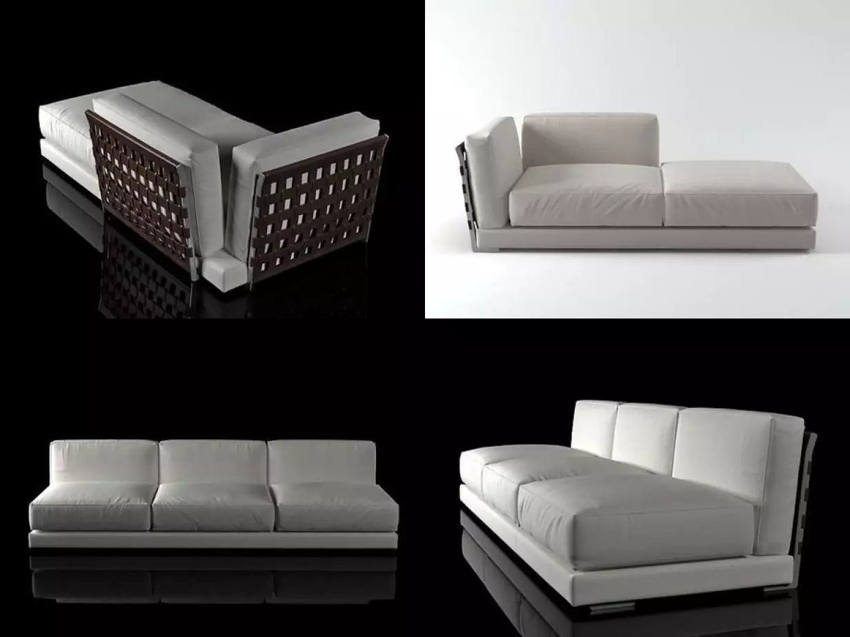 Cestone different sofas and chairs 3D model_3