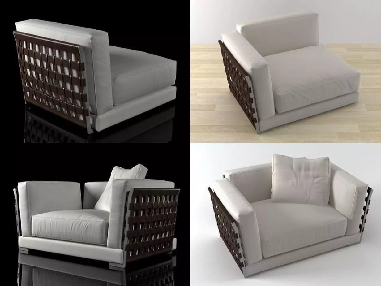 Cestone different sofas and chairs 3D model_1