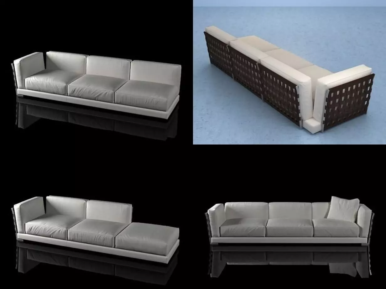 Cestone different sofas and chairs 3D model_4