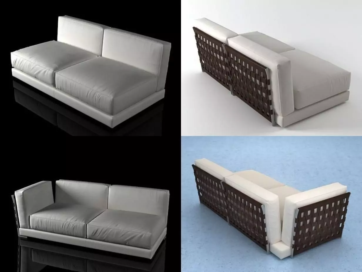 Cestone different sofas and chairs 3D model_2