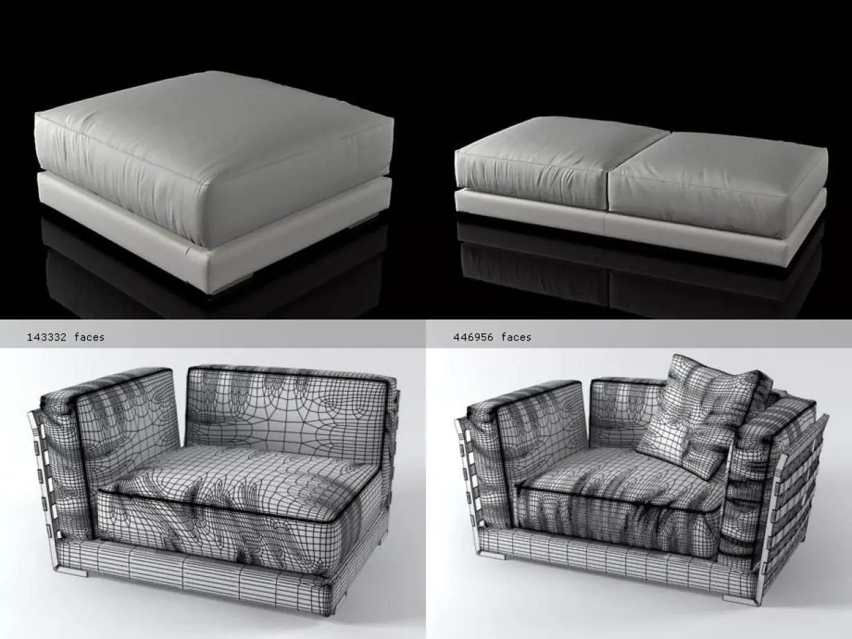 Cestone different sofas and chairs 3D model_5