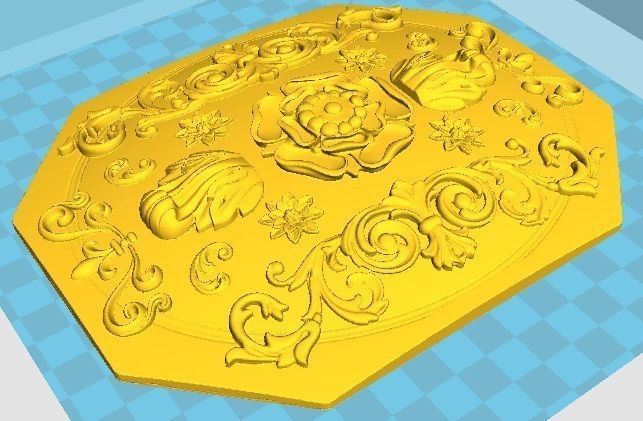 Vintage Jewelry Box Baroque 3D print model_4