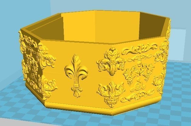 Vintage Jewelry Box Baroque 3D print model_1