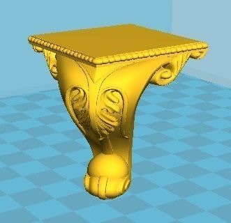 Vintage Jewelry Box Baroque 3D print model_3