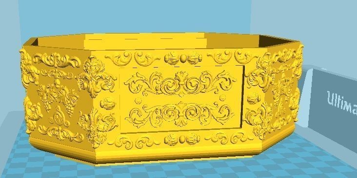 Vintage Jewelry Box Baroque 3D print model_2