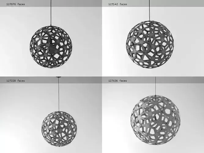 Coral four pendant lights