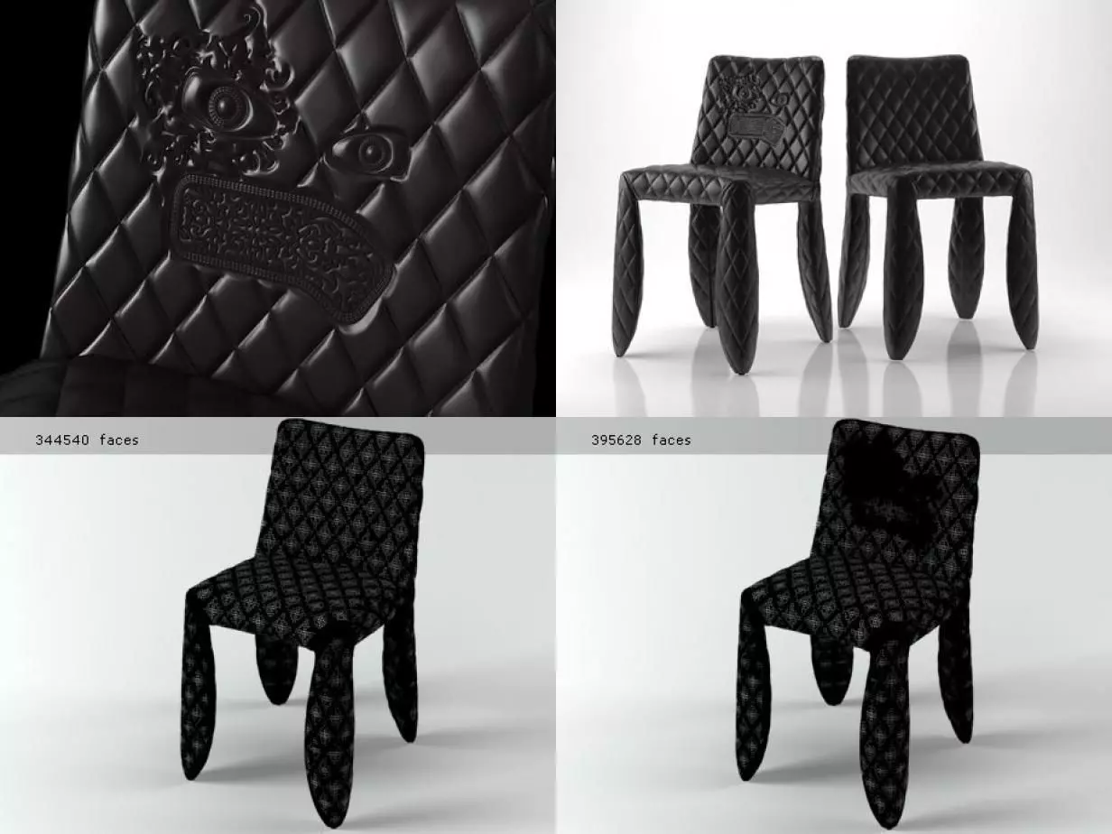 Monster chair 3D model_5