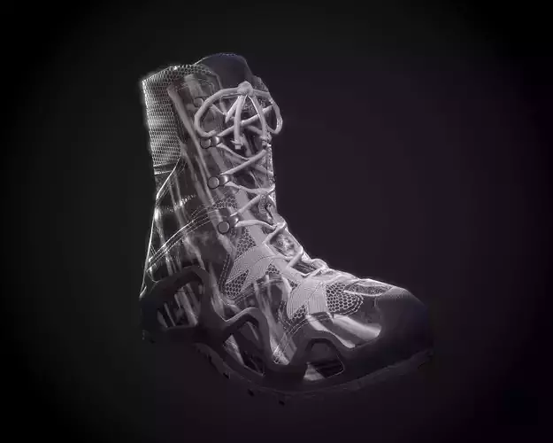 Military Boot White Stripes Skin