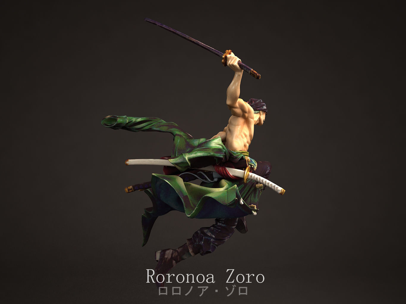 Roronoa Zoro 3D model_4