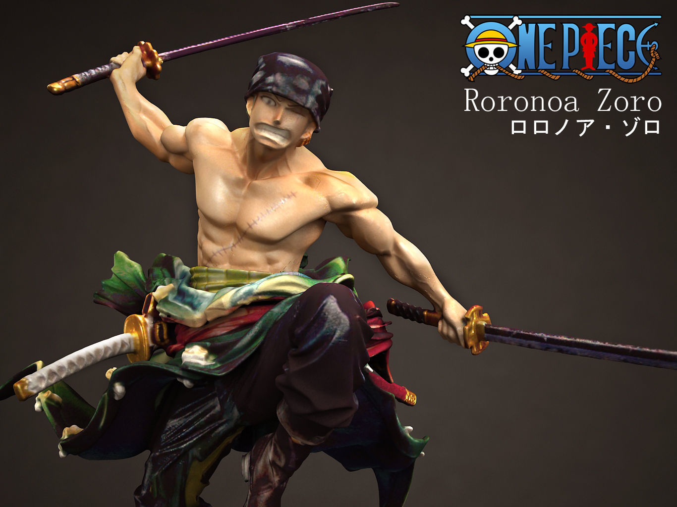 Roronoa Zoro 3D model_1