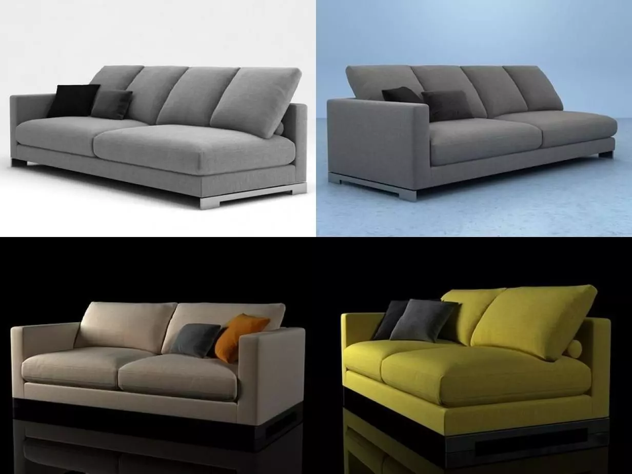 Reversi sofa system 3D model_4