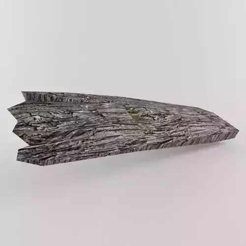 Wooden Plank 3D for Games with Materials Maps VR AR  low-poly