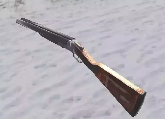 LowPoly DoubleBarrel Shotgun