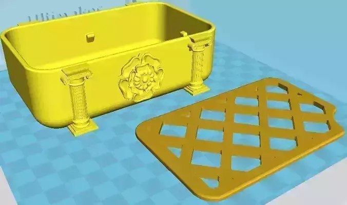 Roman style soap holder