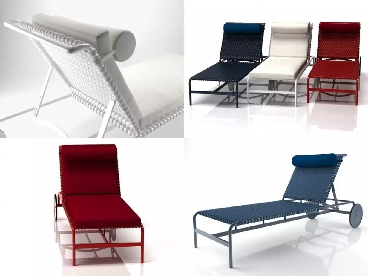 Rimini Sunbed 3D model_2