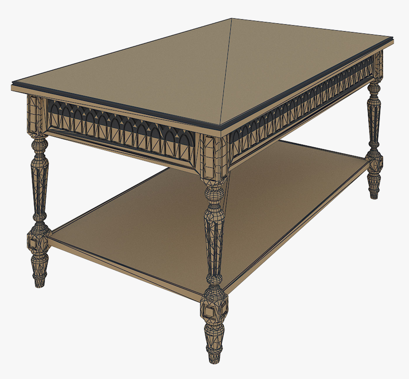 Furniture Gotic Coffee table 3D model_5