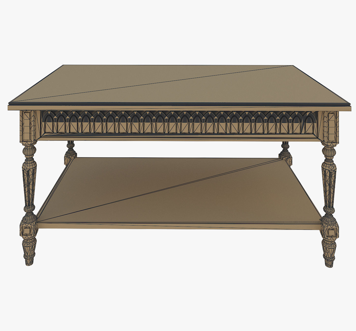 Furniture Gotic Coffee table 3D model_6