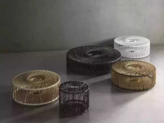 Reel stool made of wire