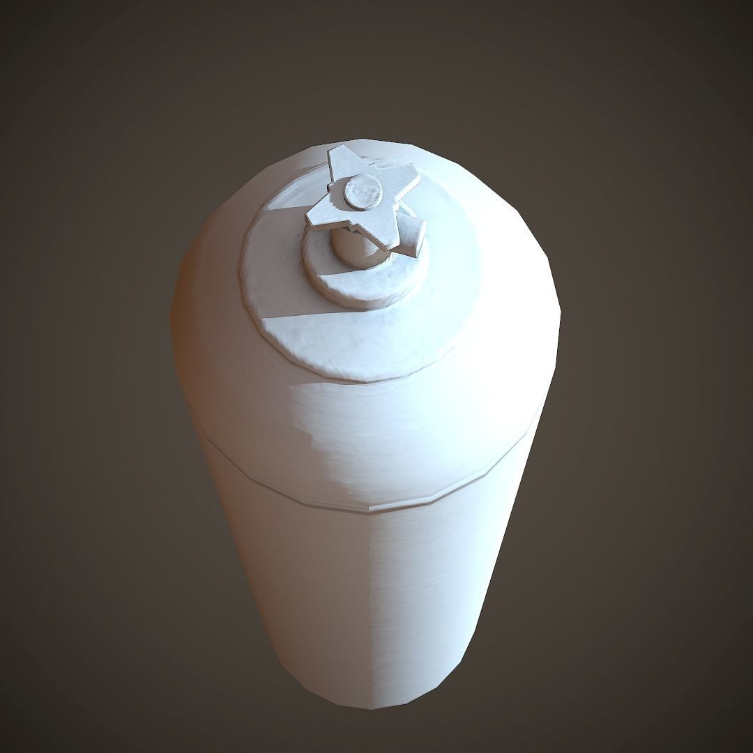 Balloon PBR Low Poly spray can Low-poly 3D model_11
