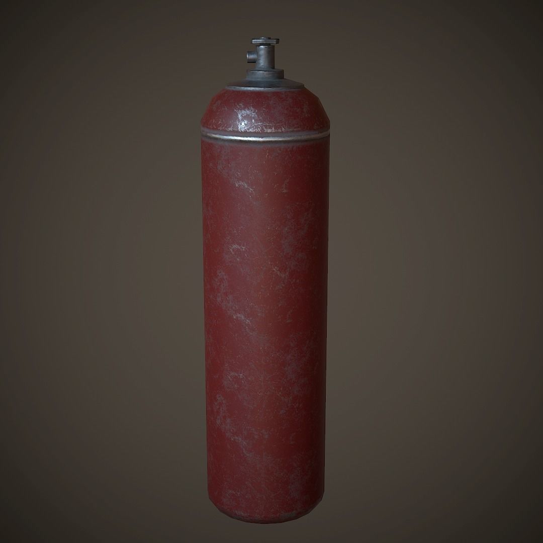 Balloon PBR Low Poly spray can Low-poly 3D model_2