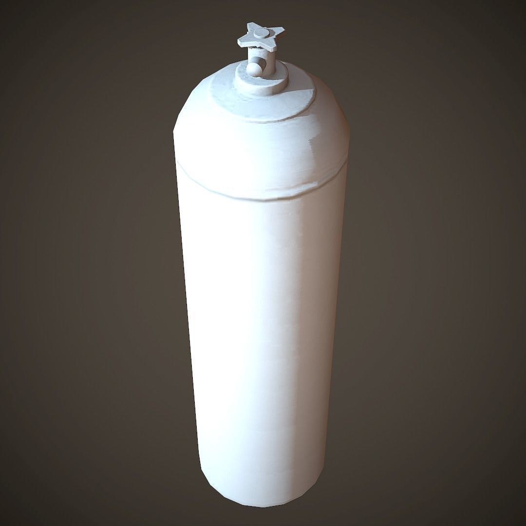 Balloon PBR Low Poly spray can Low-poly 3D model_10