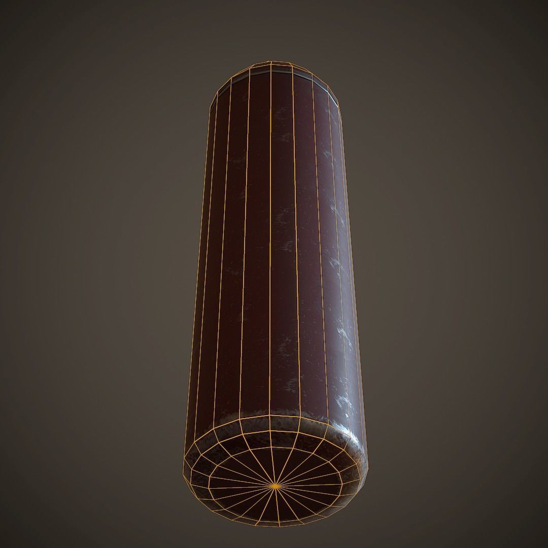 Balloon PBR Low Poly spray can Low-poly 3D model_7