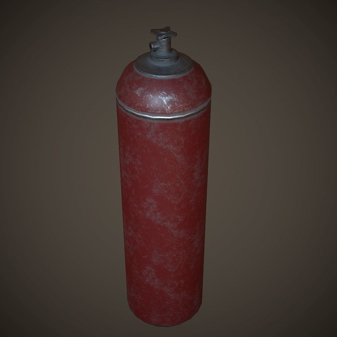 Balloon PBR Low Poly spray can Low-poly 3D model_3