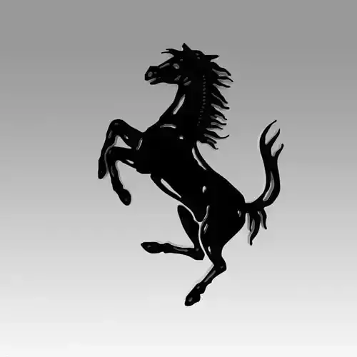 Ferrari horse logo 3D model
