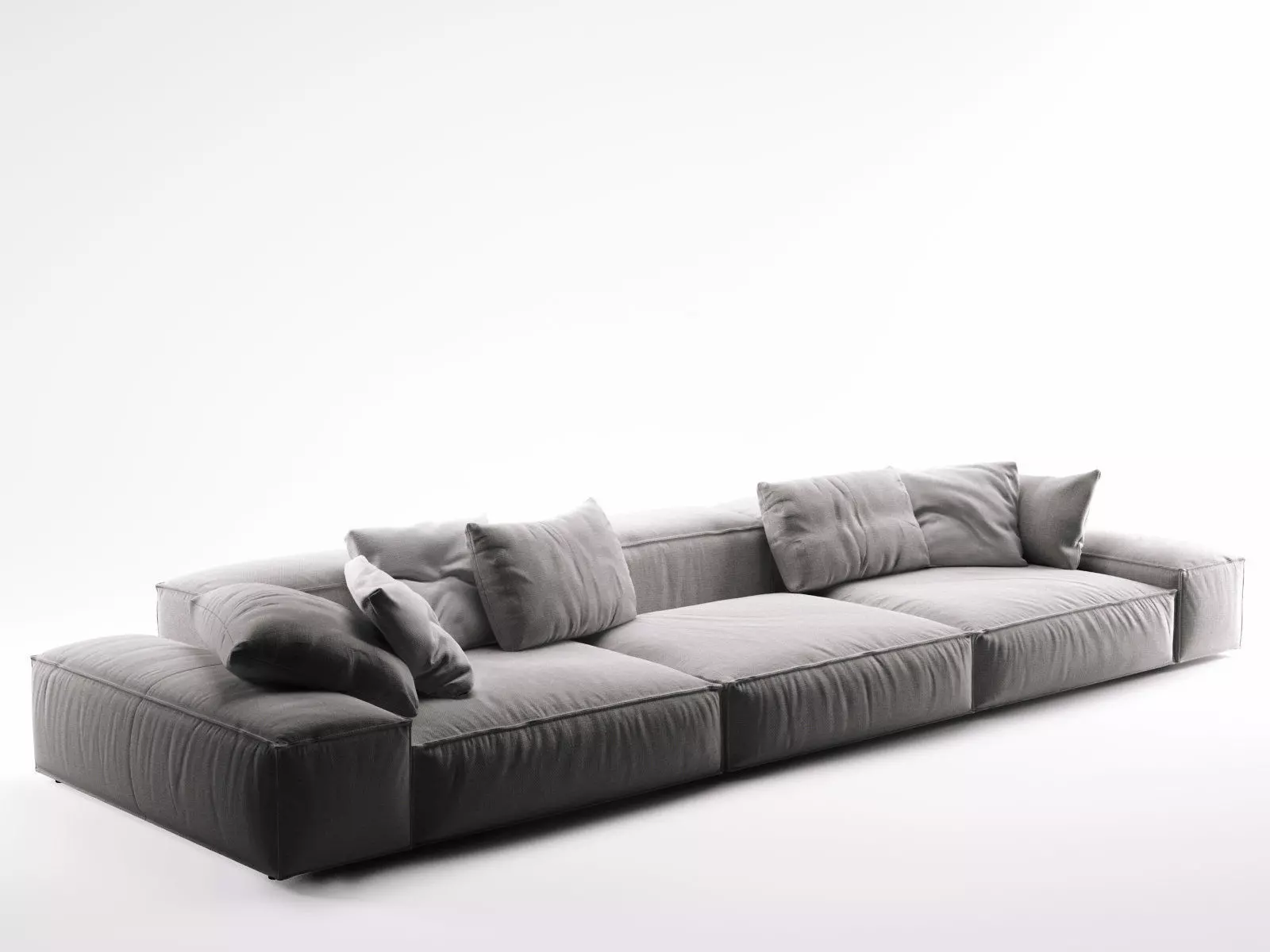 Extrasoft B leather sofa 3D model_4