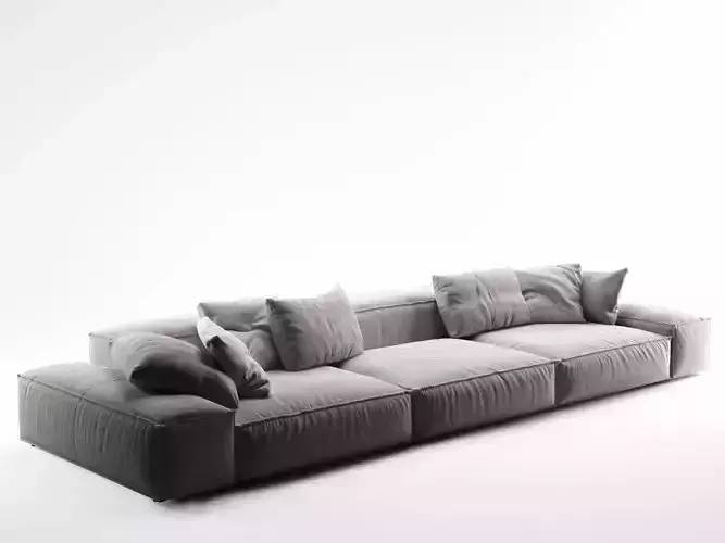 Extrasoft B leather sofa
