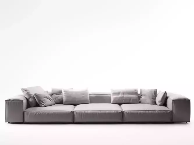 Extrasoft B leather sofa