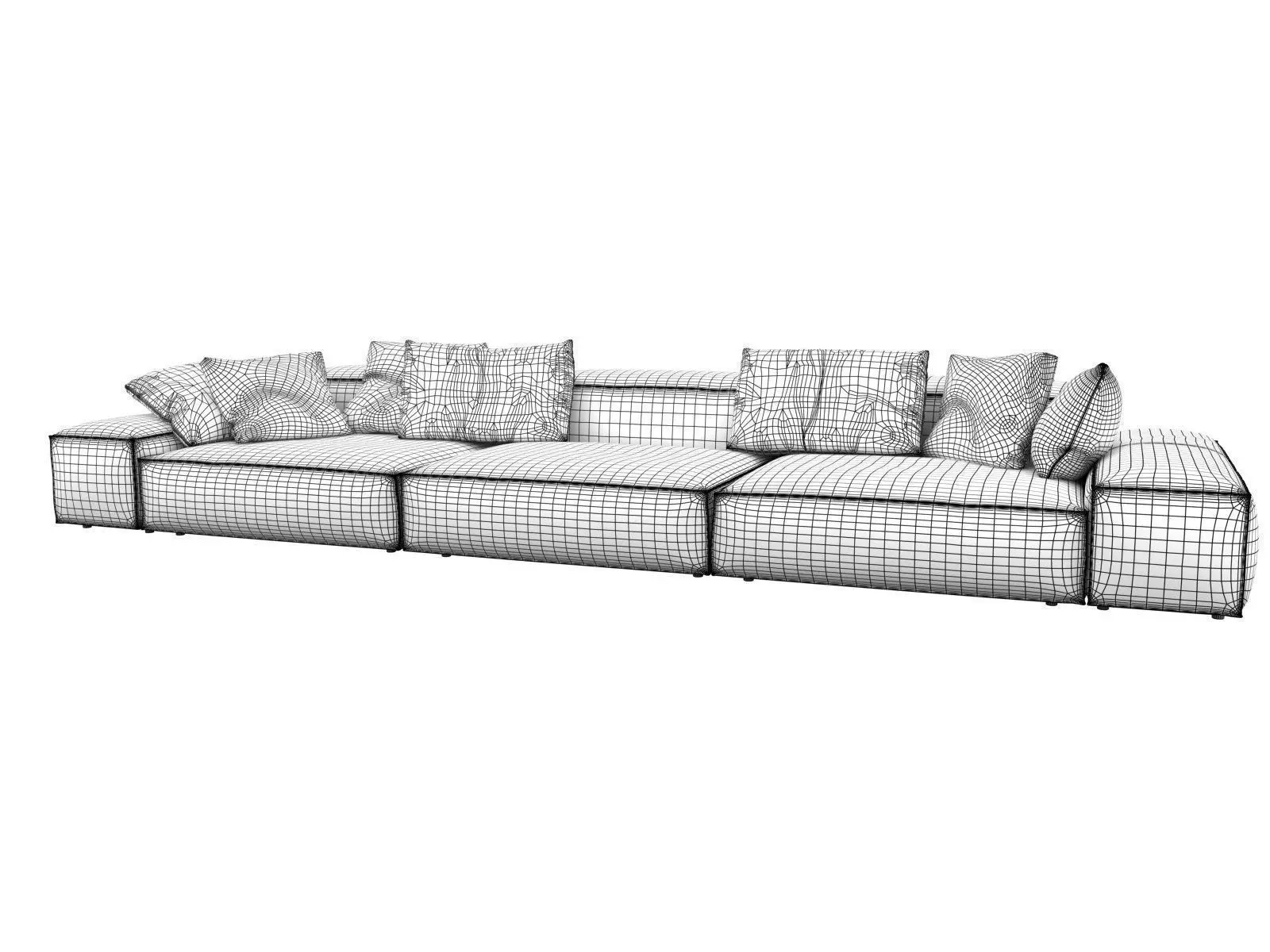 Extrasoft B leather sofa 3D model_6