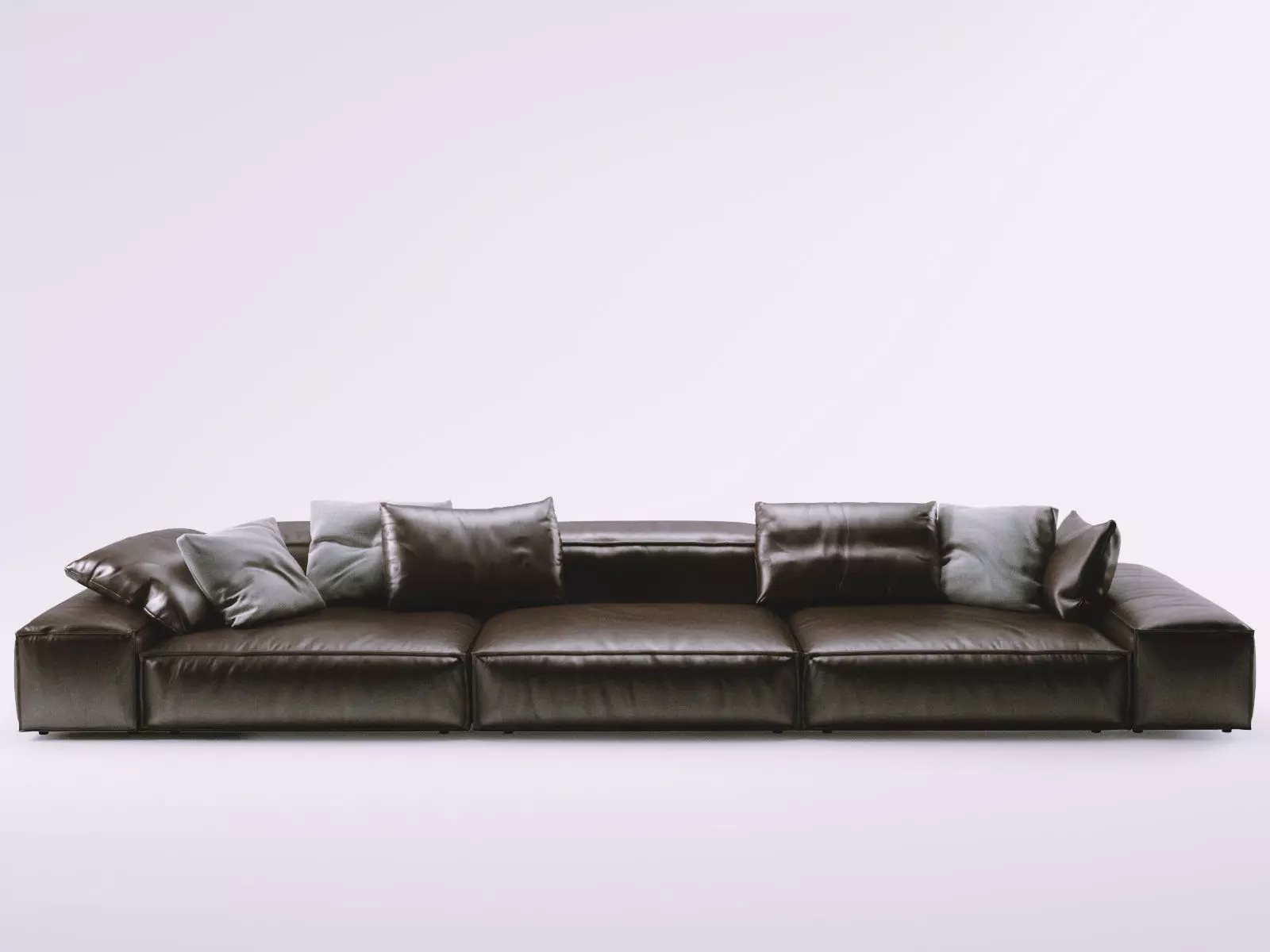 Extrasoft B leather sofa 3D model_1