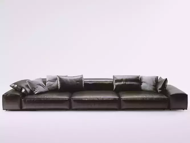 Extrasoft B leather sofa