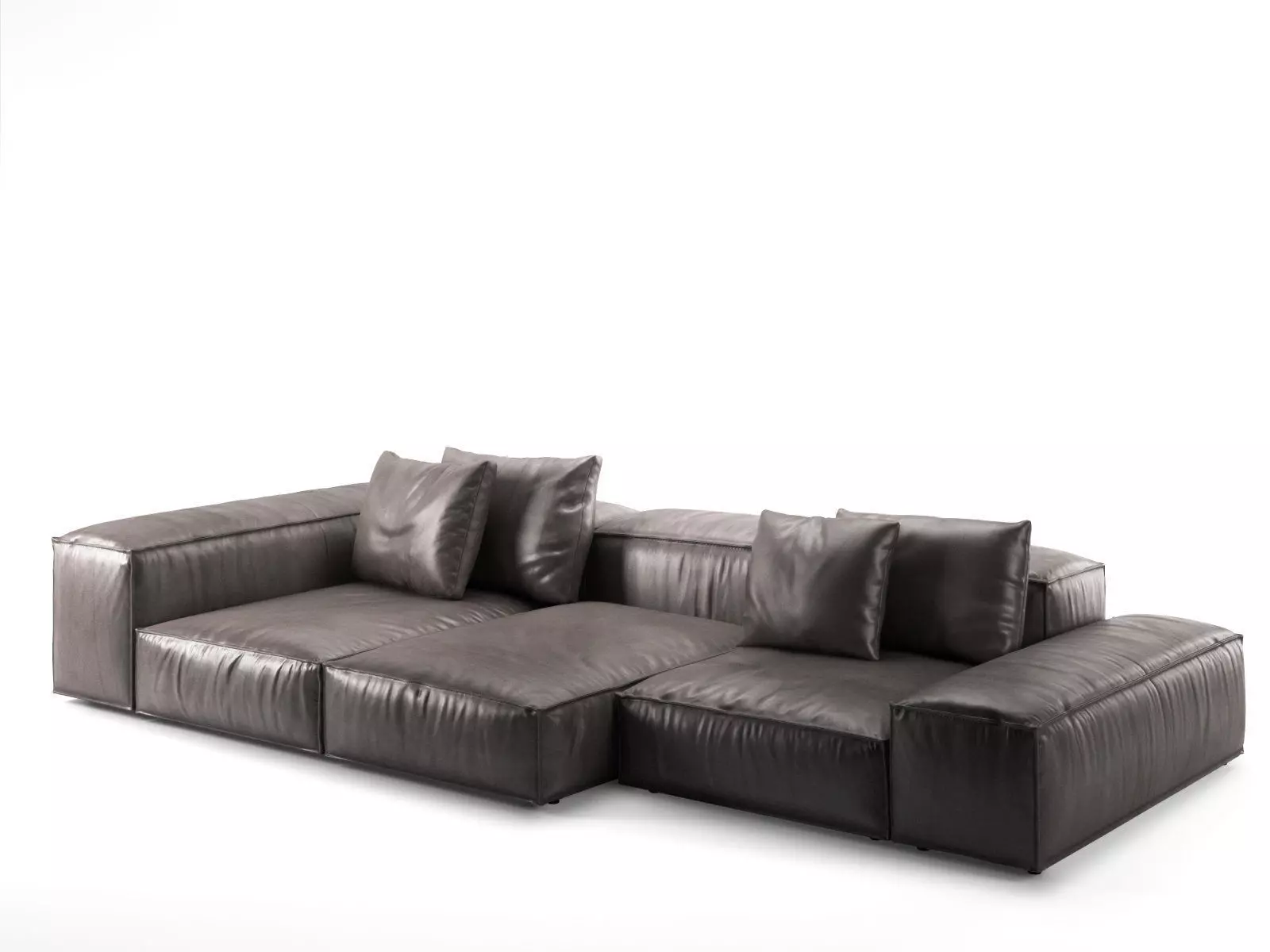 Extrasoft C modern sectional sofa 3D model_0