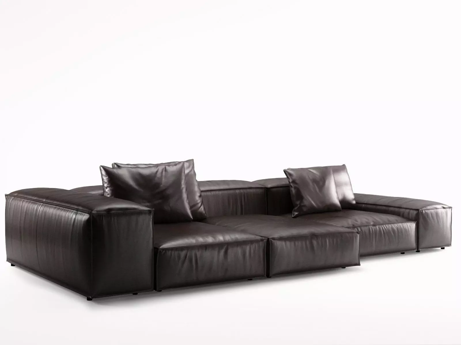 Extrasoft C modern sectional sofa 3D model_3