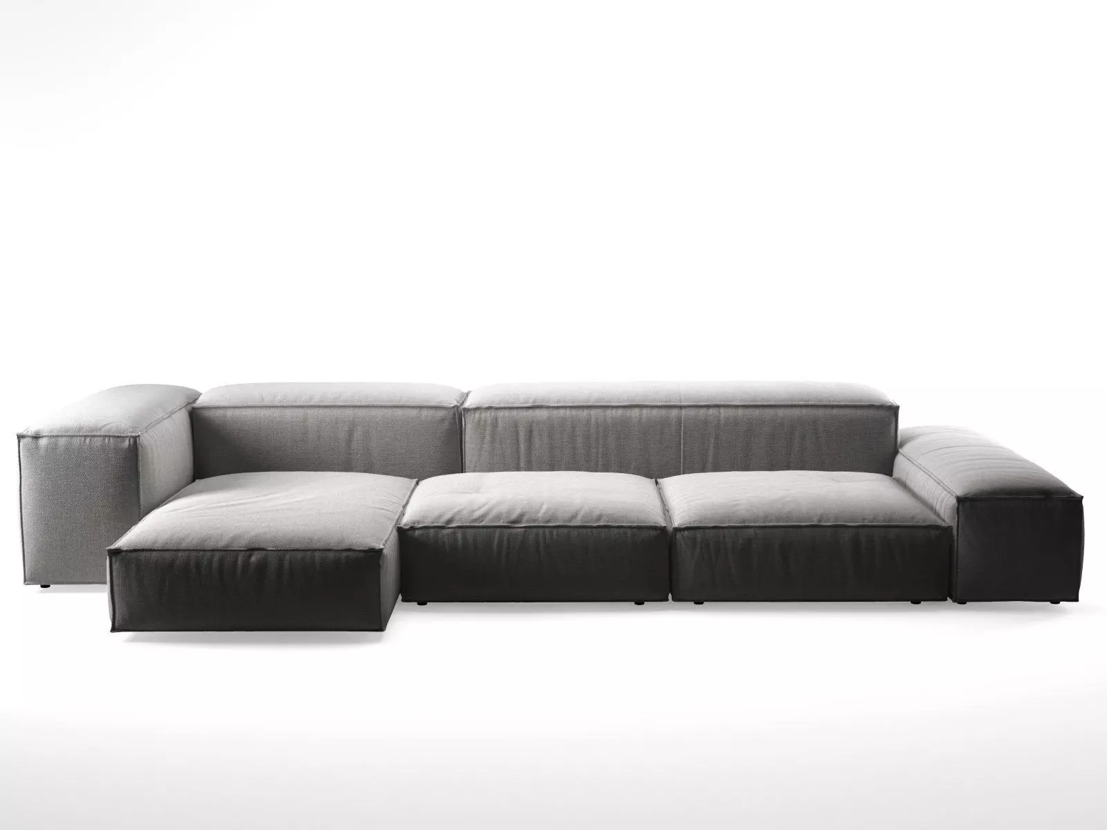 Extrasoft C modern sectional sofa 3D model_2