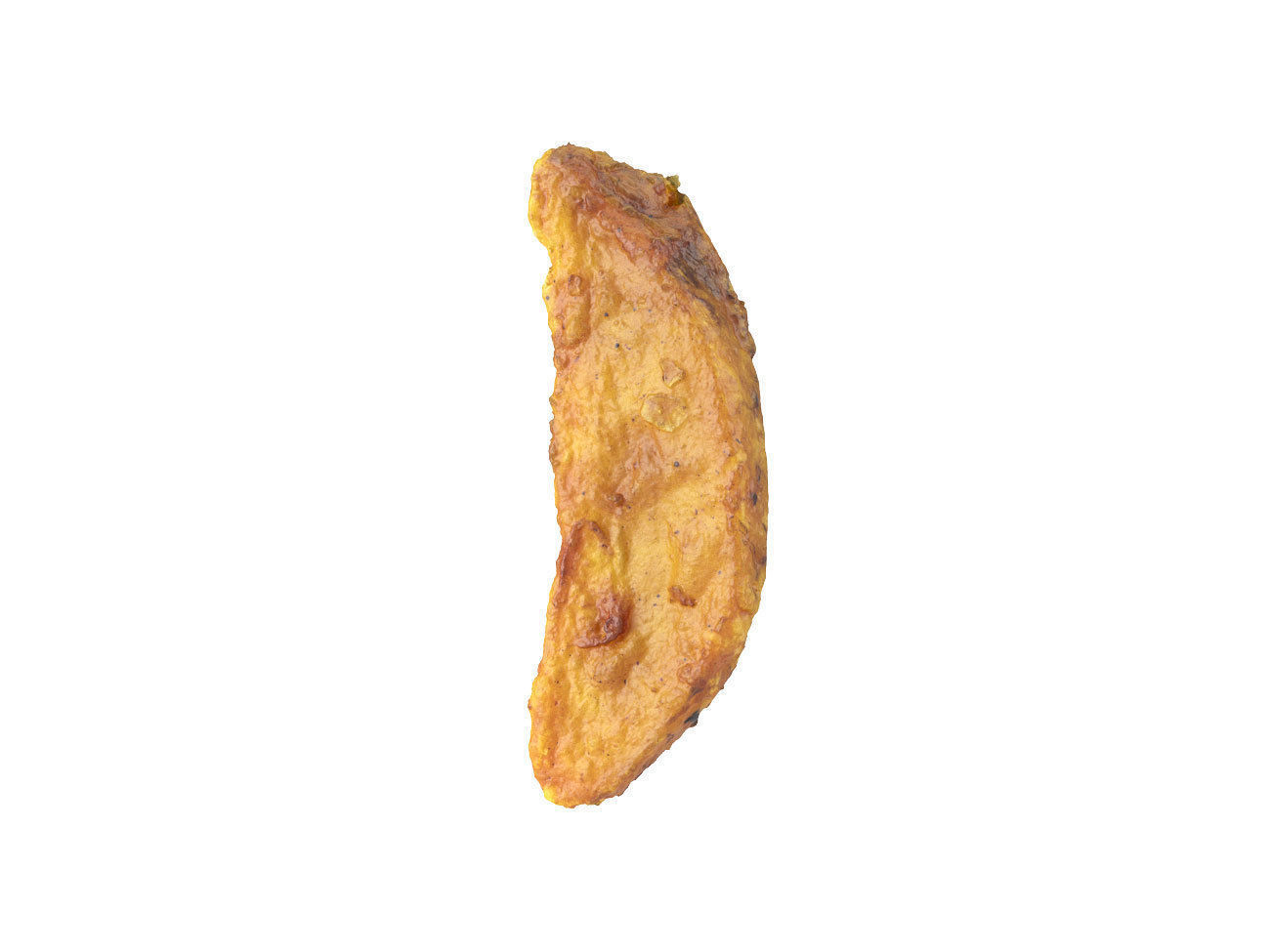 Photorealistic Fried Potato Wedge 3D Scan 2 3D model_1